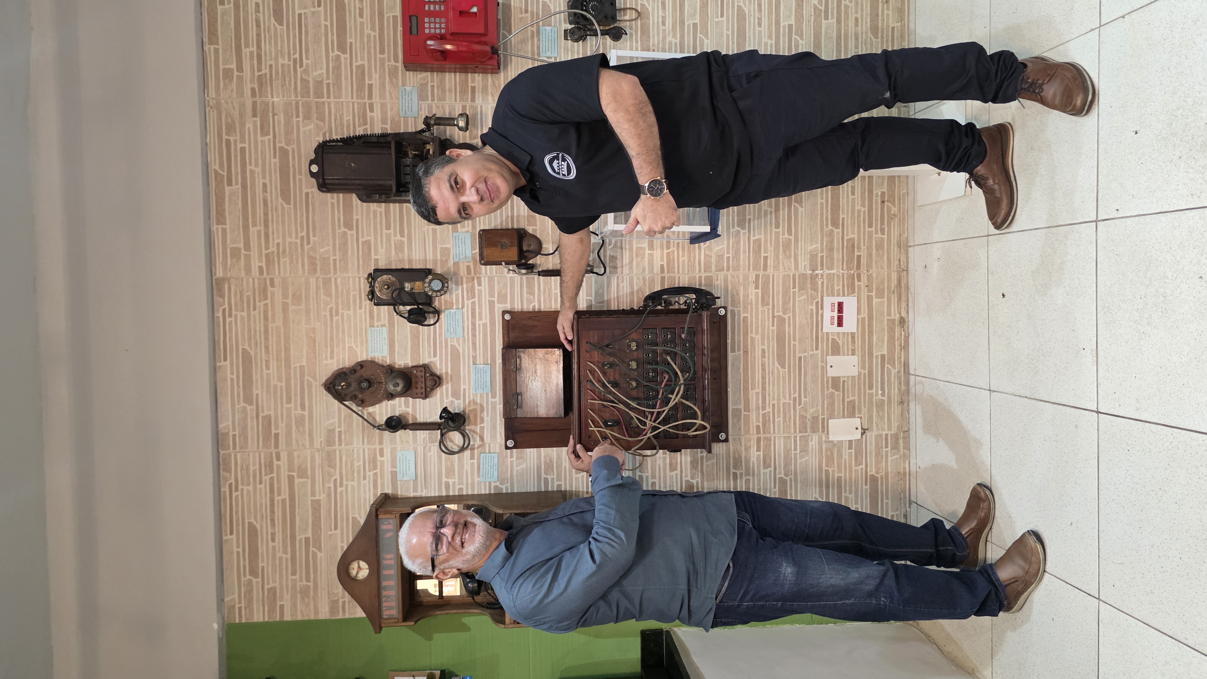 Visita do Gilberto no Museu da Indústria