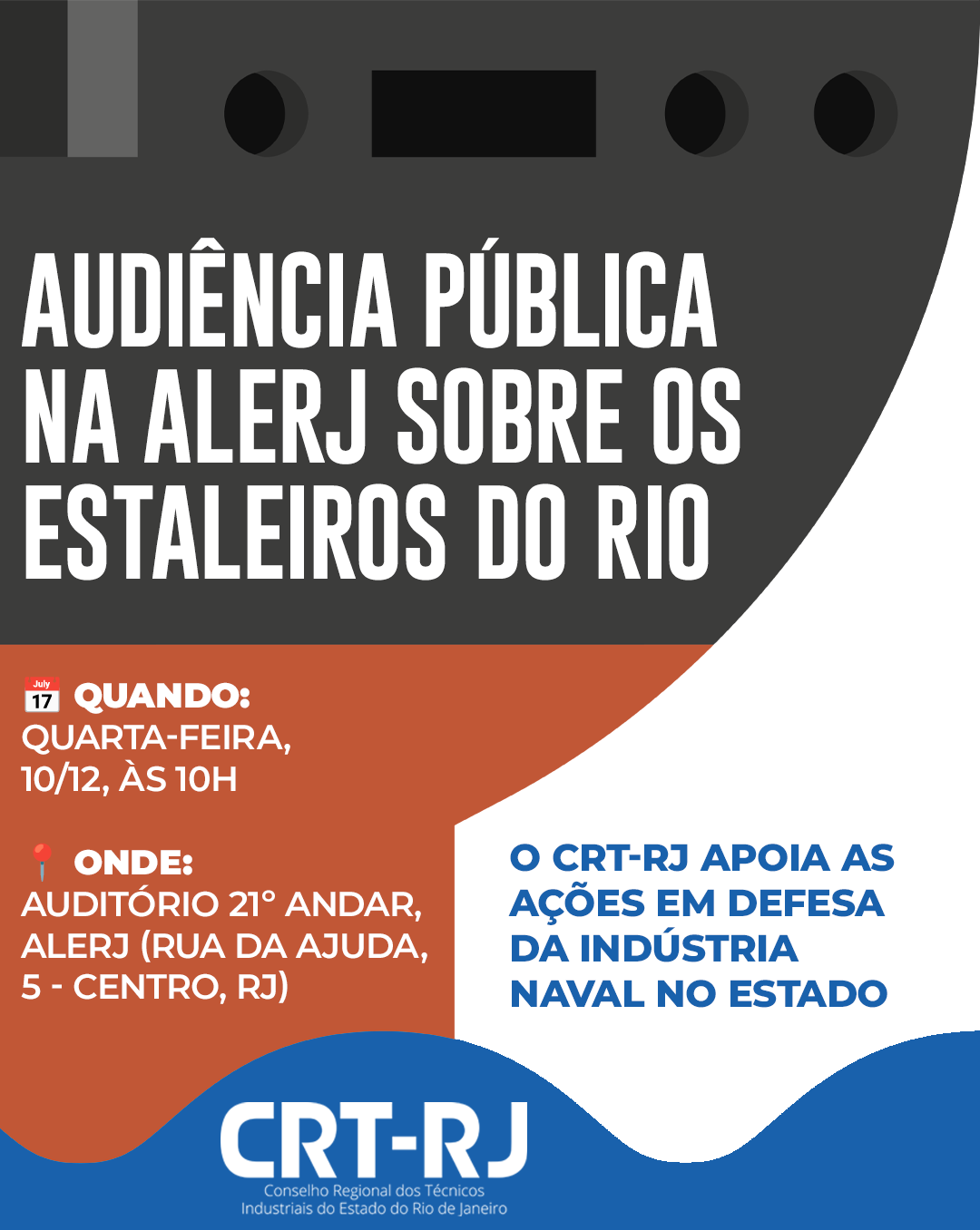 Audiência Pública na Alerj sobre os Estaleiros do Rio
