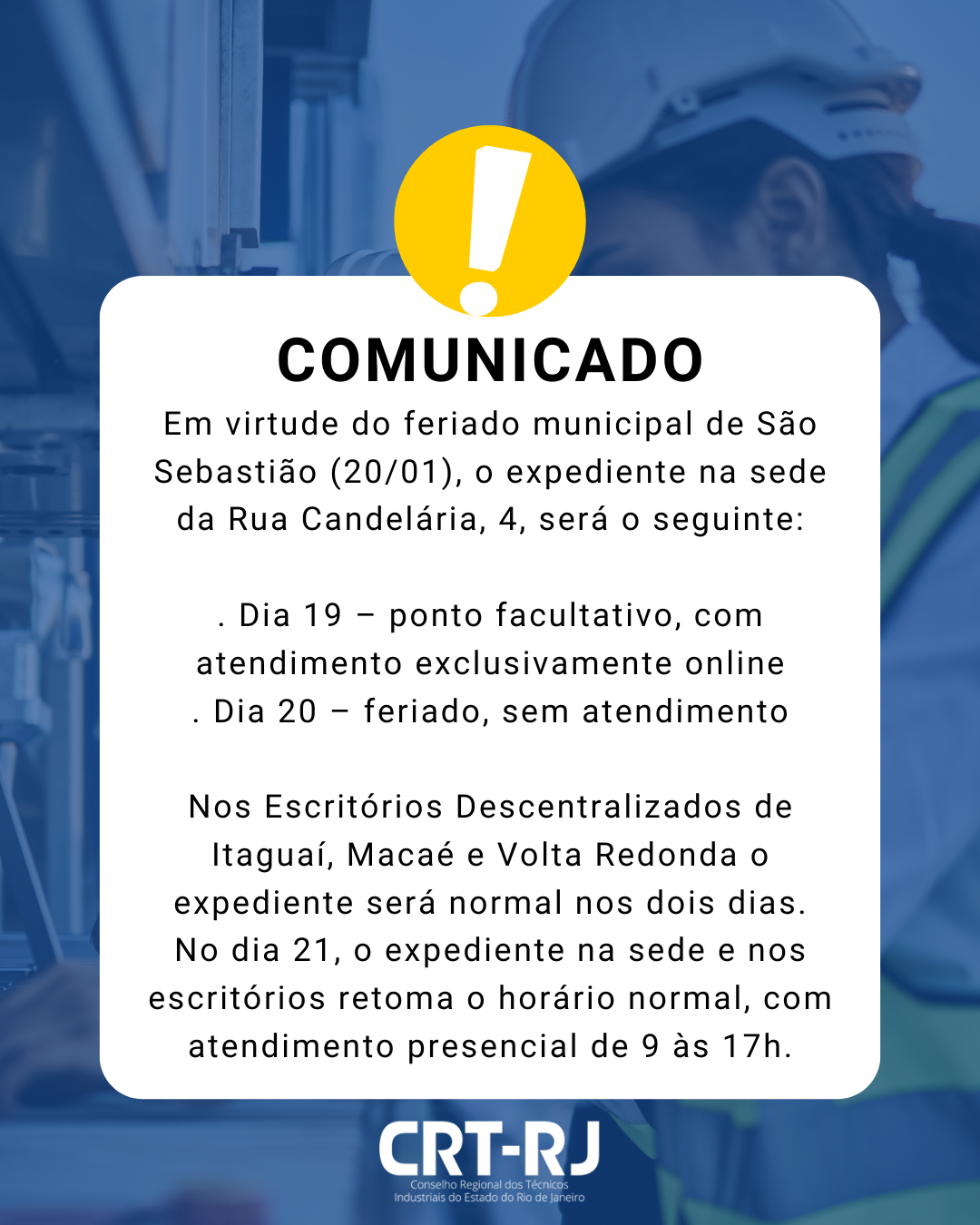 Expediente Alterado na Sede do CRT-RJ em 19 e 20/01