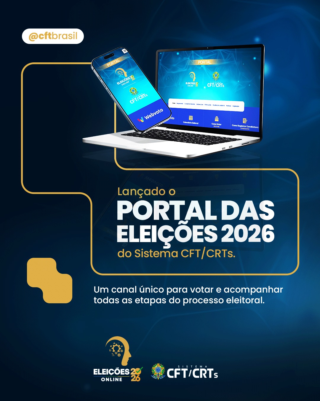 Lançado Portal das Eleições 2026 do Sistema CFT/CRTs