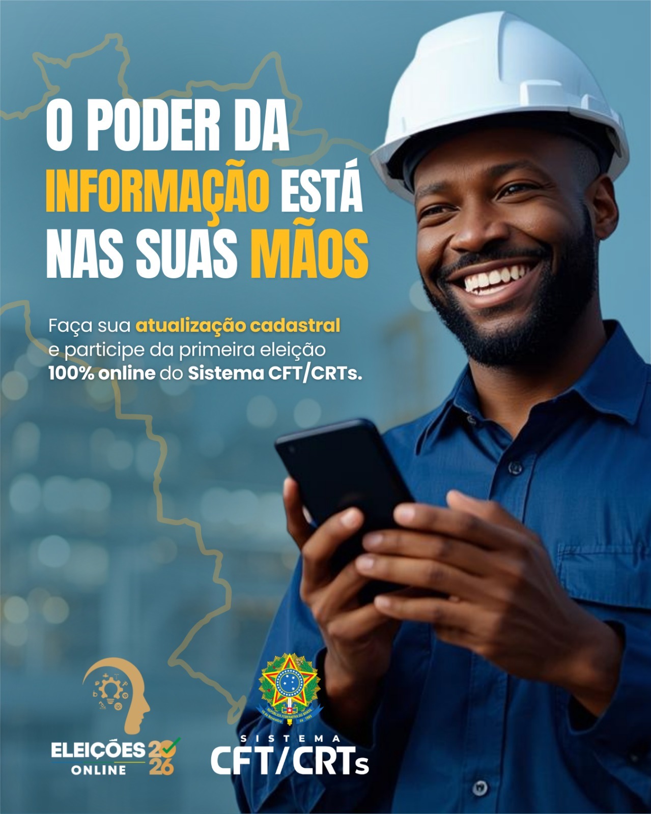 Atualize seu Cadastro e Vote na 1ª Eleição 100% Online do Sistema CFT/CRTs