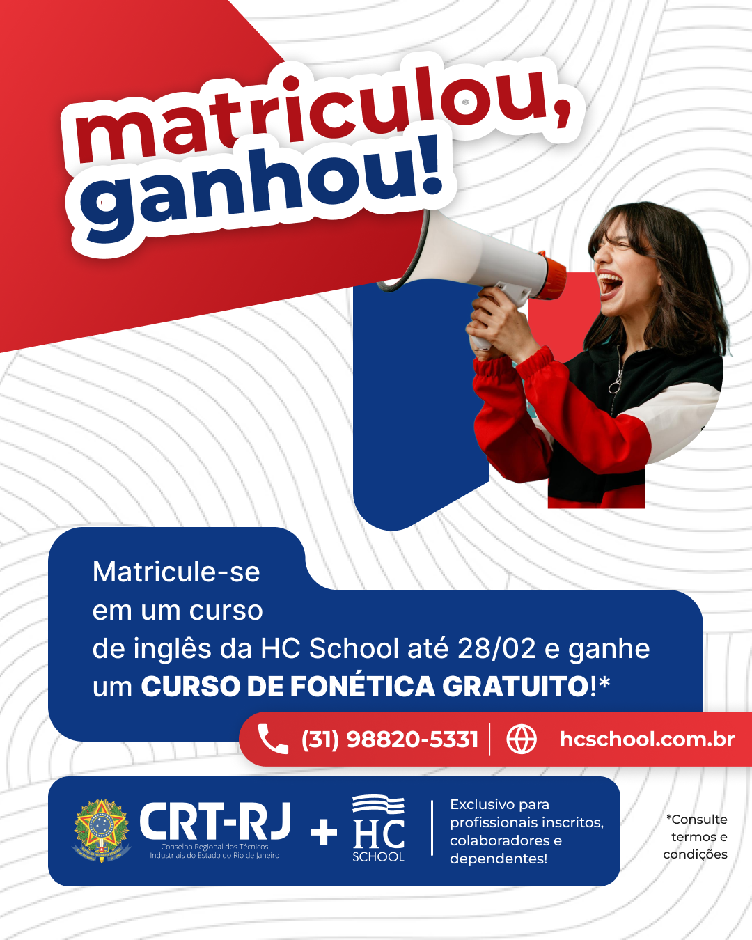 Matriculou, GANHOU! Curso de Fonética GRÁTIS na HC School