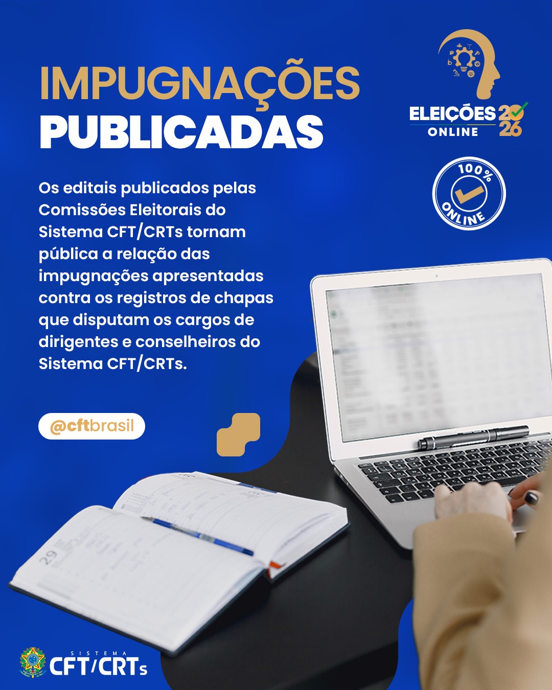 COMISSÕES ELEITORAIS PUBLICAM EDITAIS COM IMPUGNAÇÕES DE CHAPAS