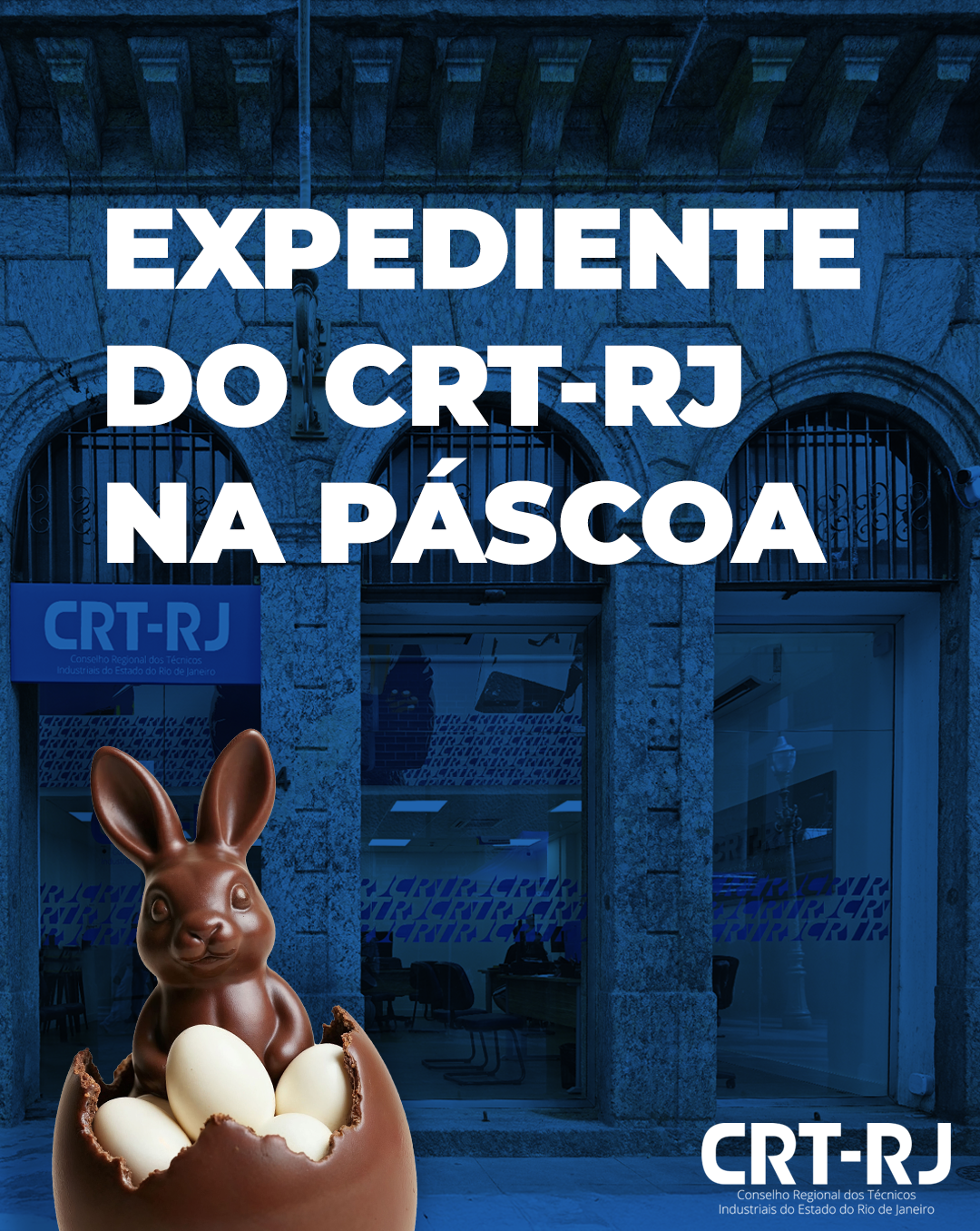 EXPEDIENTE DO CRT-RJ NA PÁSCOA