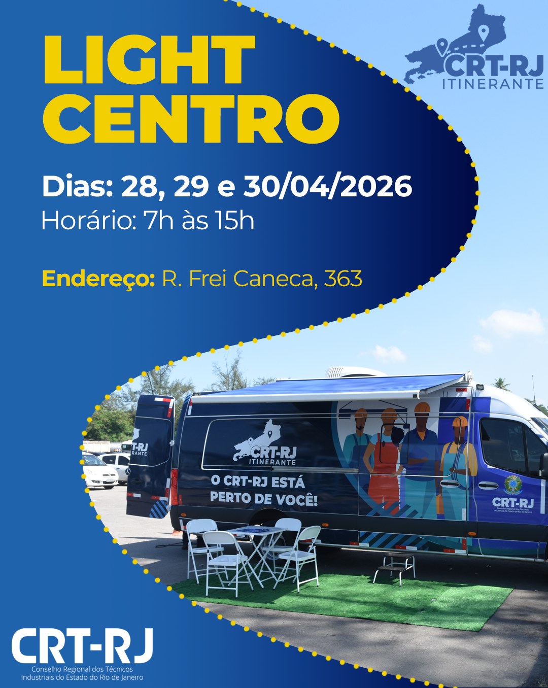 CRT Itinerante na Light Frei Caneca