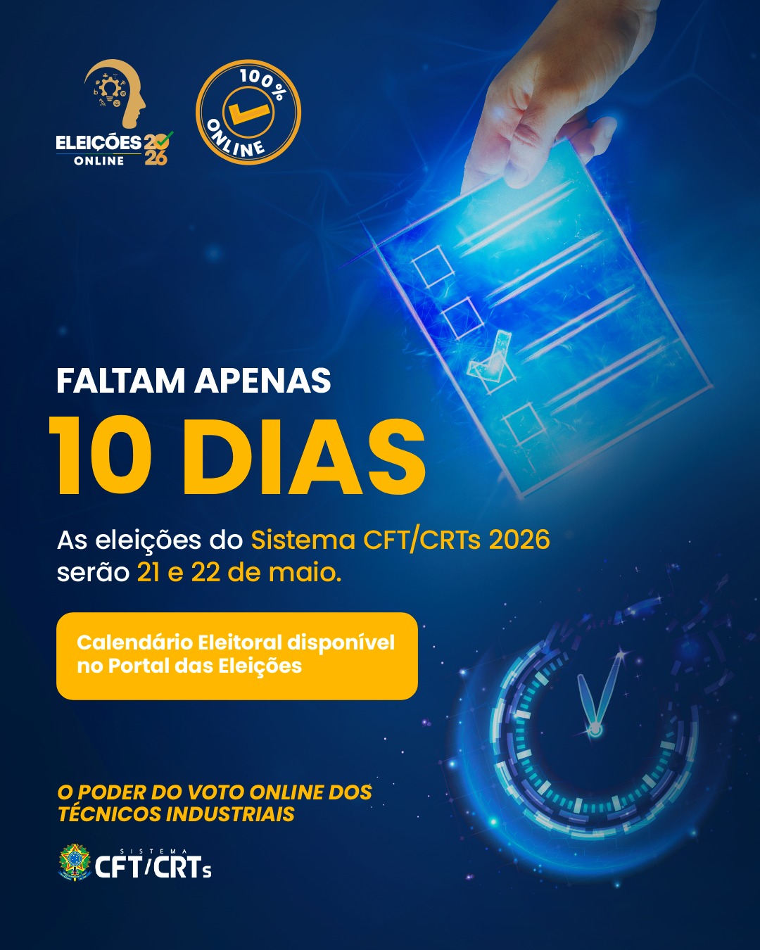 Contagem regressiva para as Eleições do Sistema CFT/CRTs