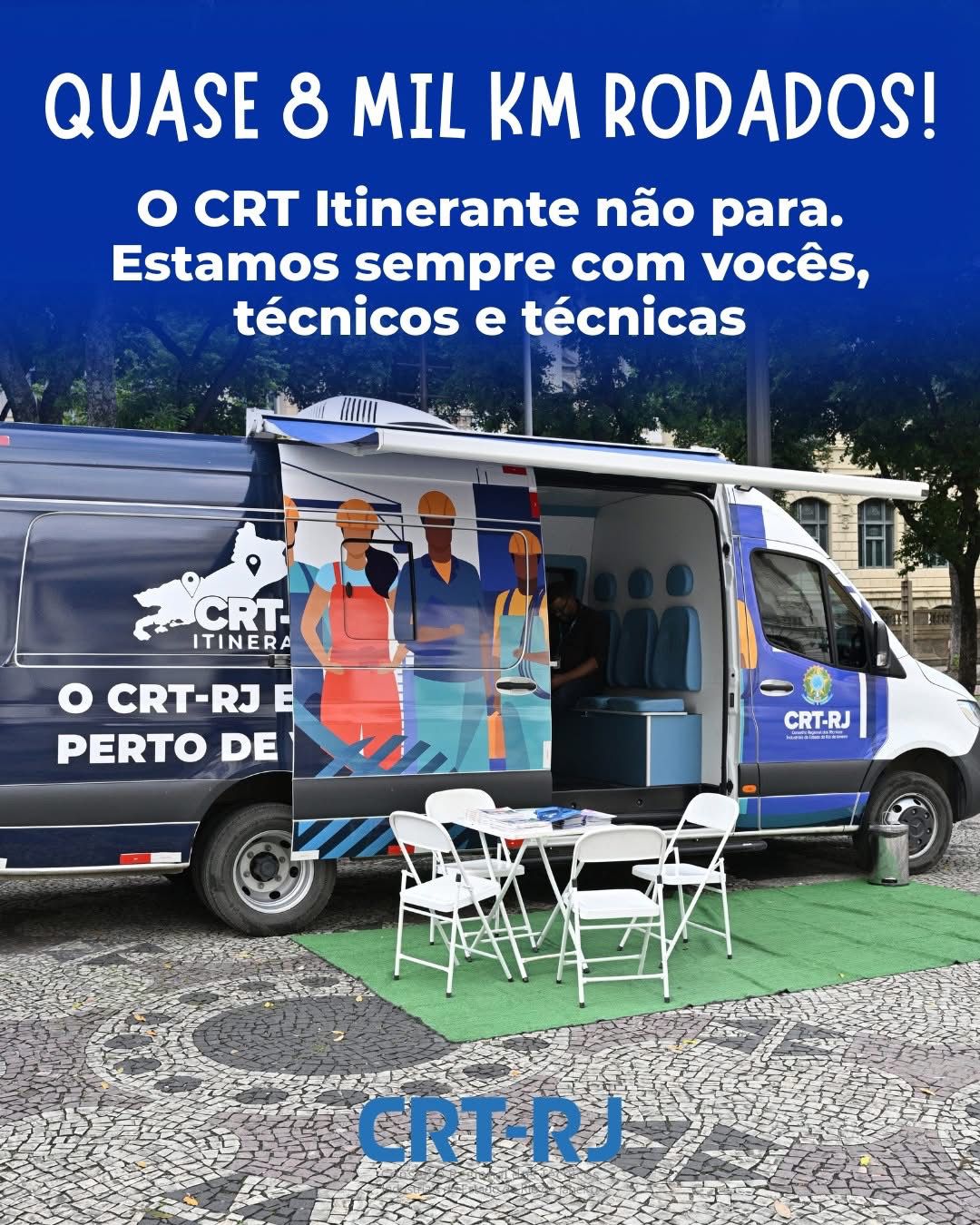 CRT Itinerante: 8.500 km percorridos atendendo técnicos em todo o RJ