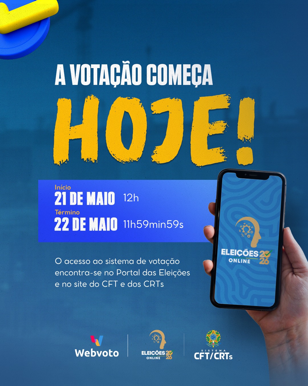 A votação começa HOJE!