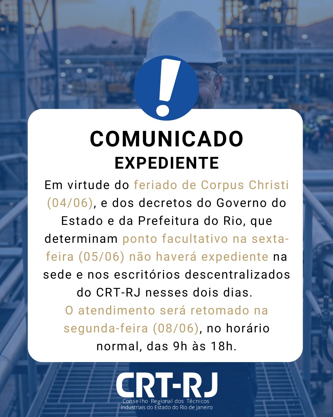 Expediente CRT-RJ – Corpus Christi 2026