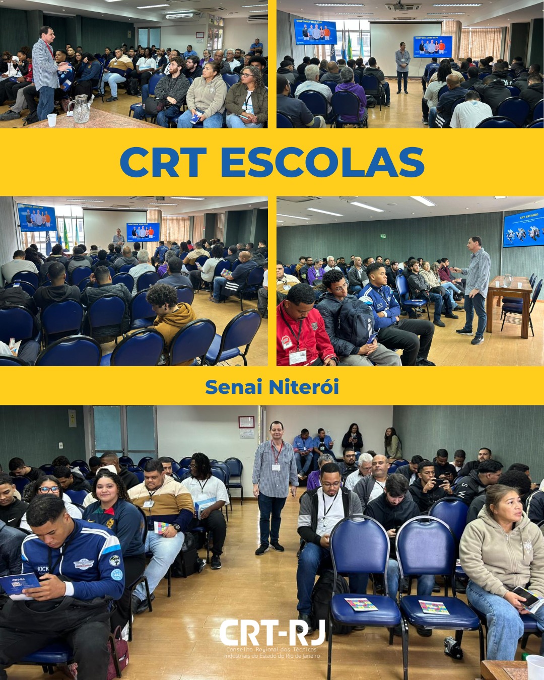 CRT Escolas Leva Orientação a Alunos do SENAI Niterói