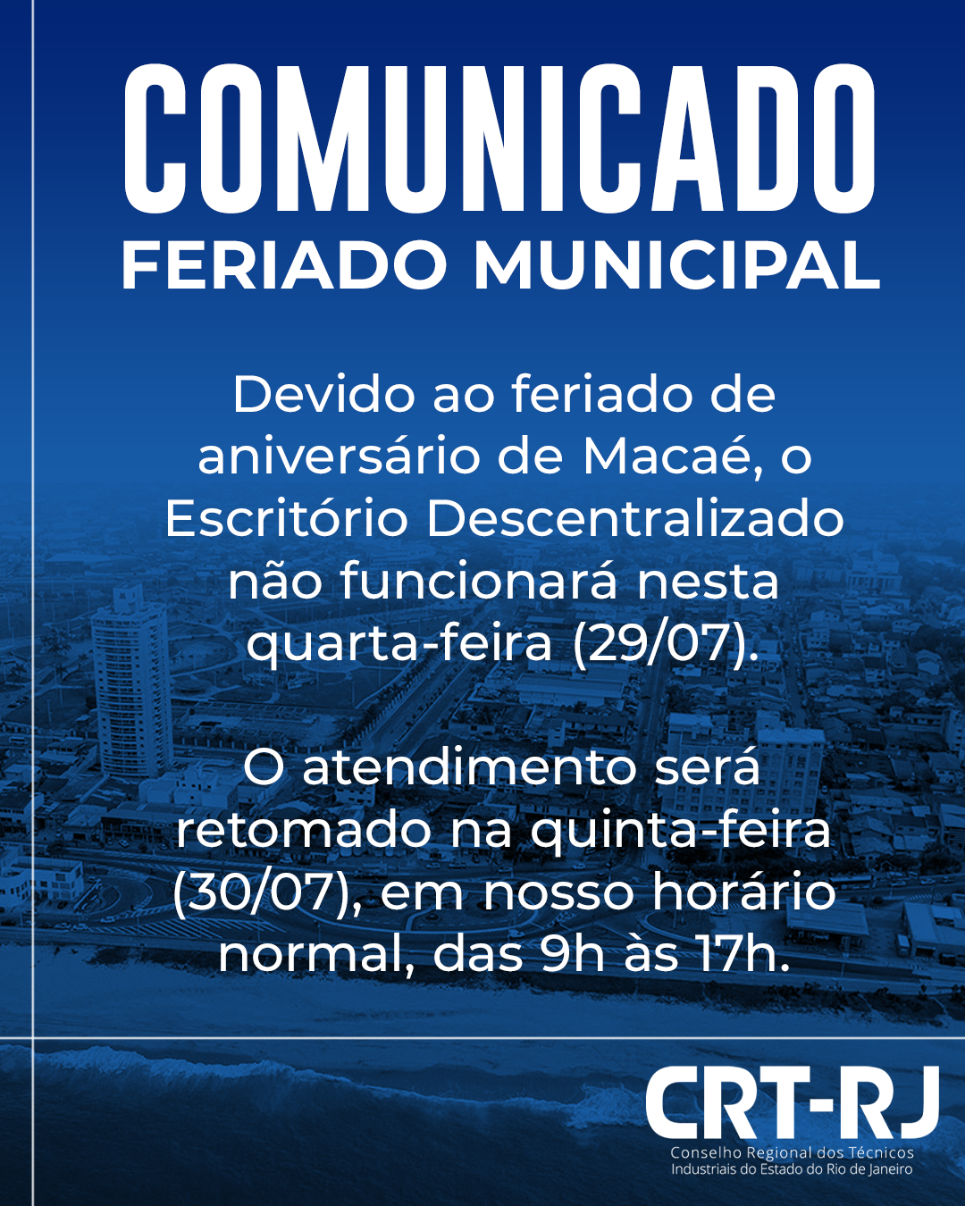 Feriado Municipal em Macaé