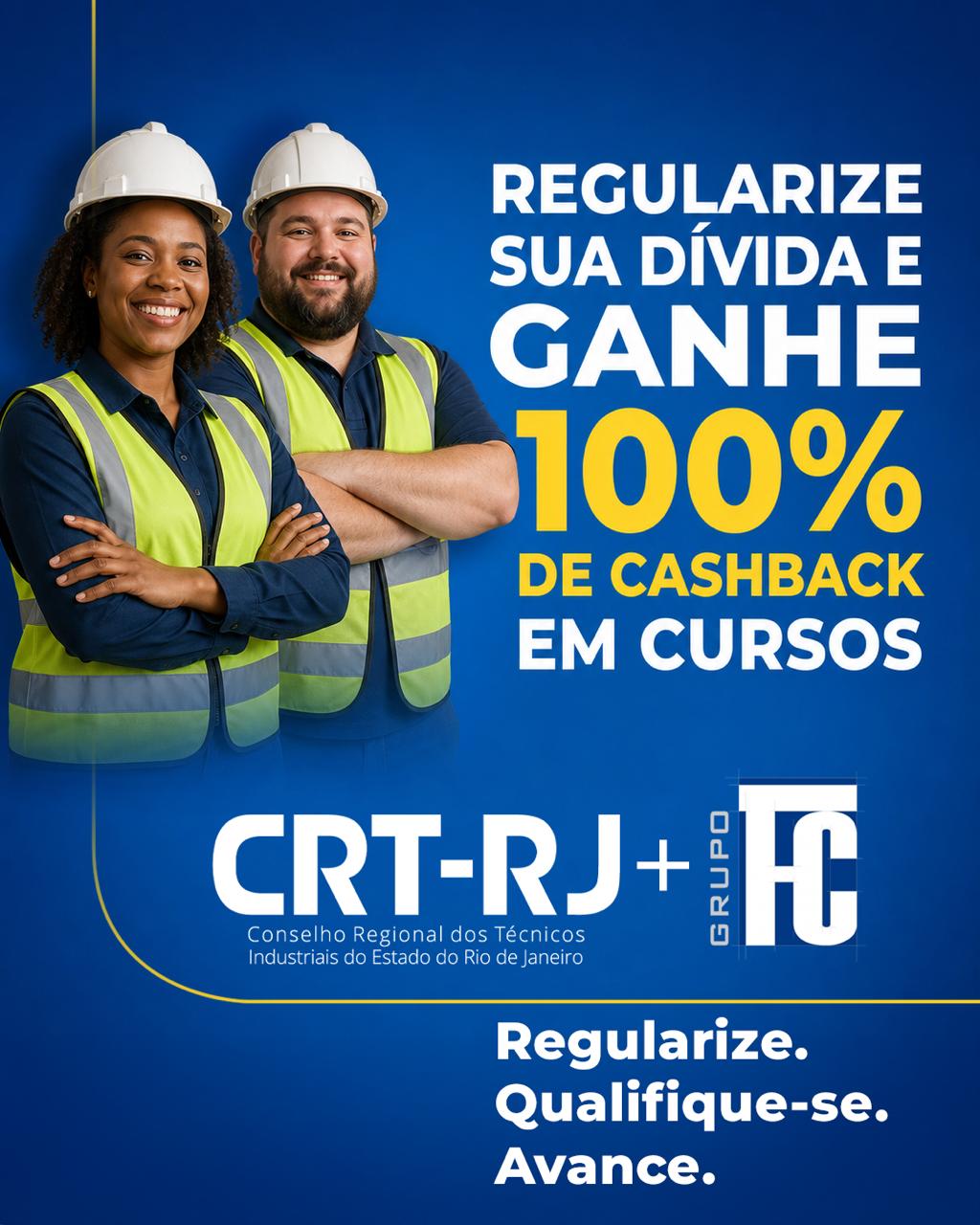 Regularize seus débitos e ganhe 100% de cashback em cursos