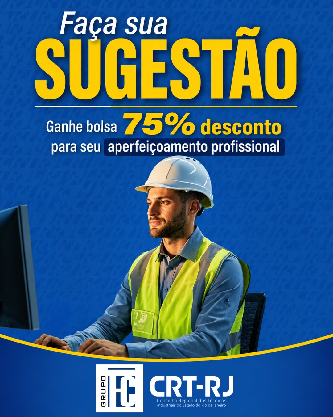 Parceria com Grupo HCT: Envie sugestão de curso e ganhe 75% de bolsa de estudos