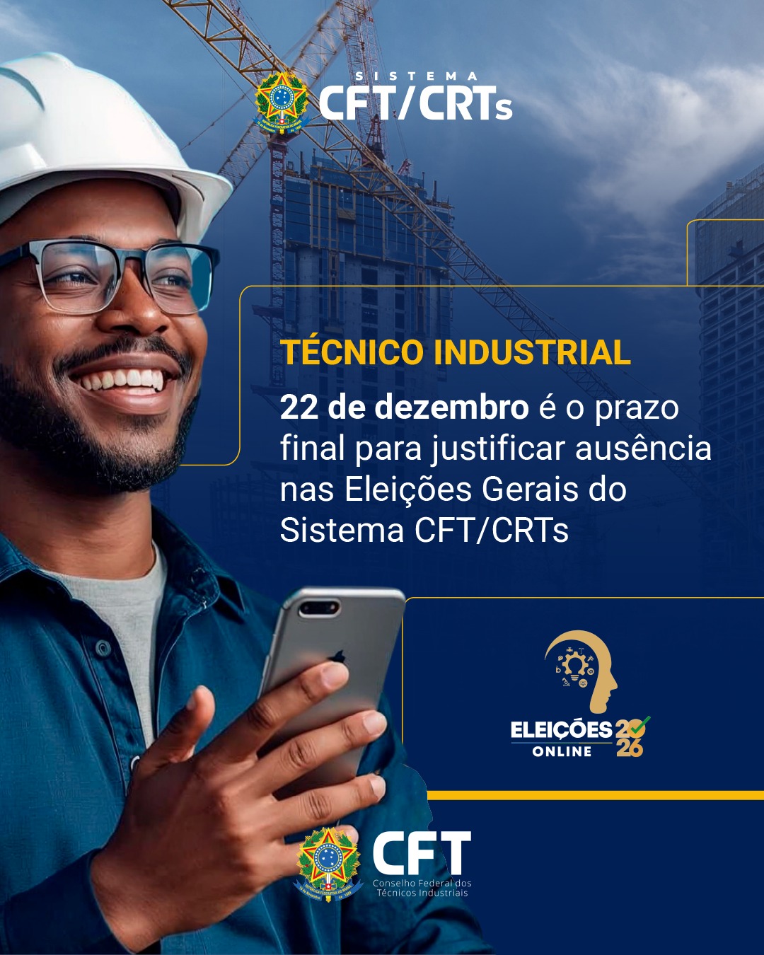 Técnicos têm até 22 de dezembro para justificar ausência nas Eleições 2026