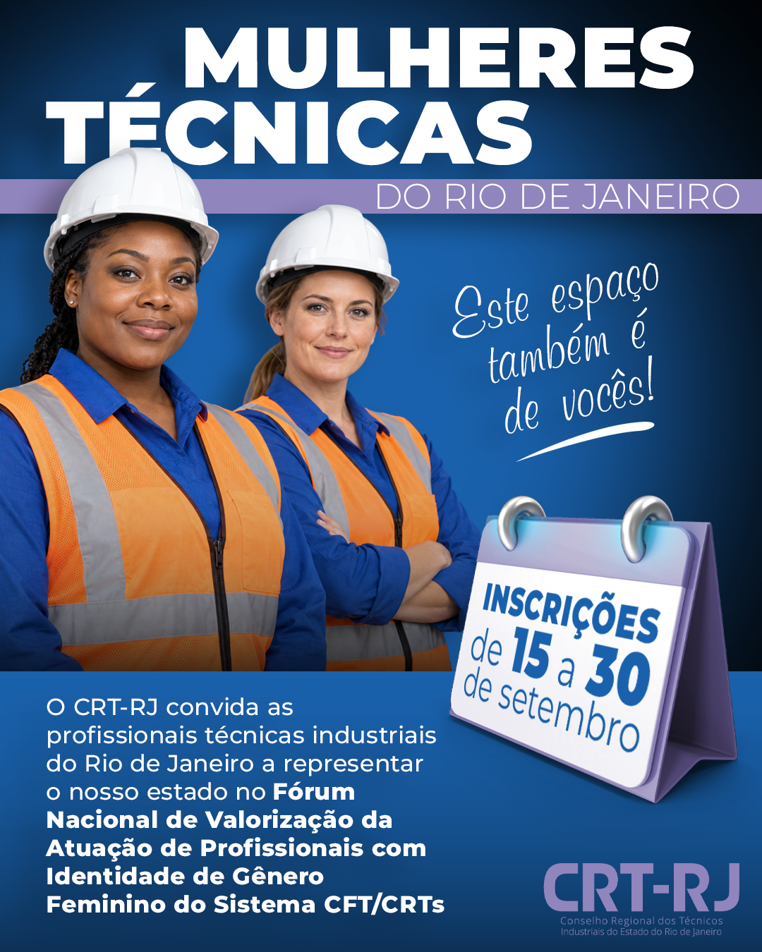 Inscrições para o Fórum Nacional Feminino acontecem de 20 a 30 de setembro