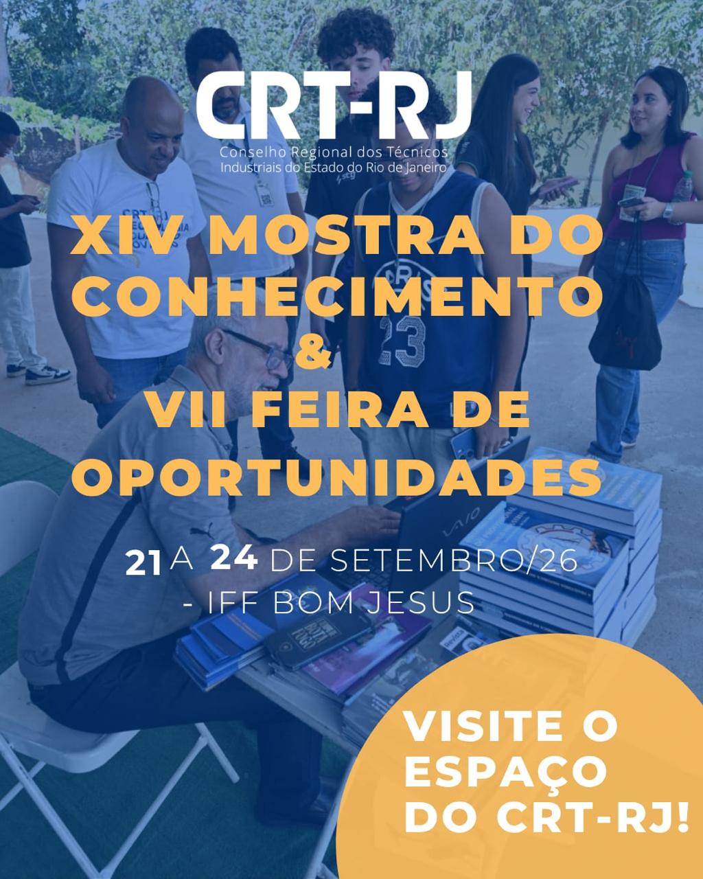 CRT-RJ participa pela 4ª vez da Feira e Mostra do IFF Bom Jesus