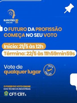 Eleições Gerais do Sistema CFT/CRTs acontecem nos dias 21 e 22 de maio