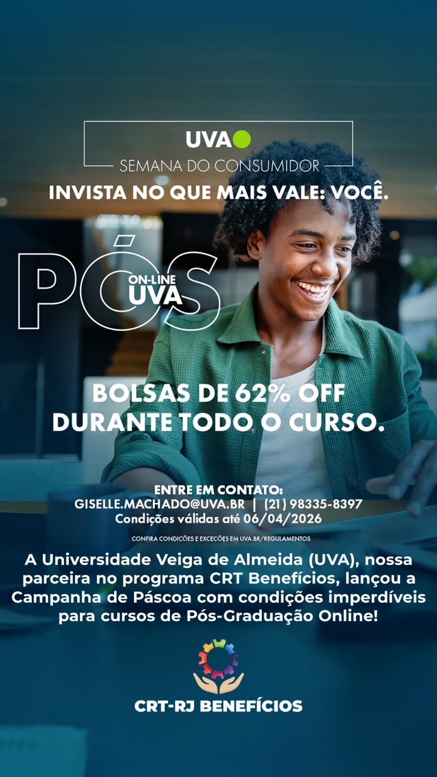 Pós UVA: 62% de desconto na Campanha de Páscoa