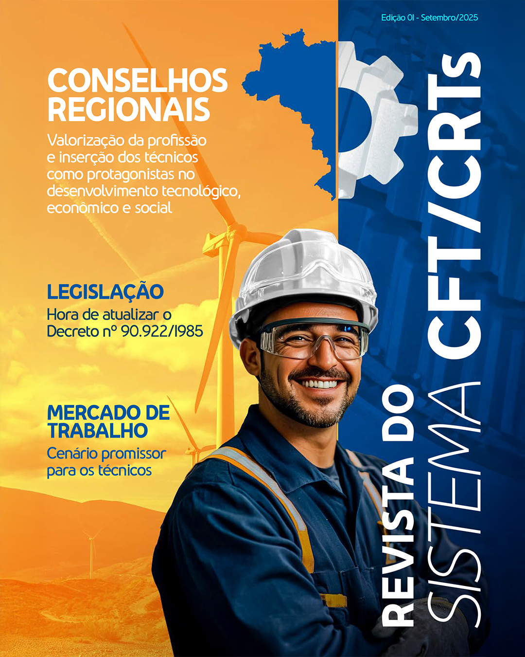 Técnicos Industriais são protagonistas na Revista do Sistema CFT/CRTs