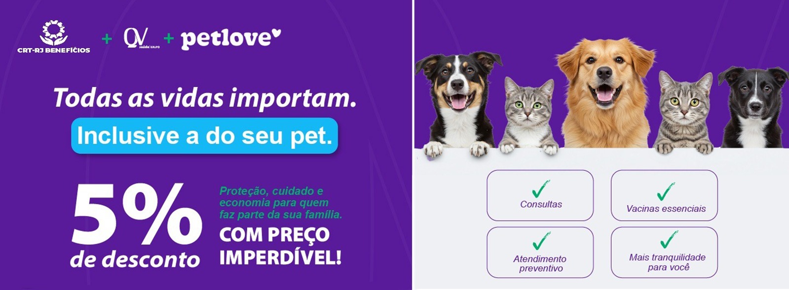 Plano de saúde pet com 5% de desconto