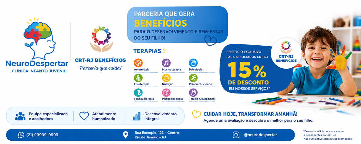 NeuroDespertar Clínica Infanto Juvenil oferece 15% de desconto