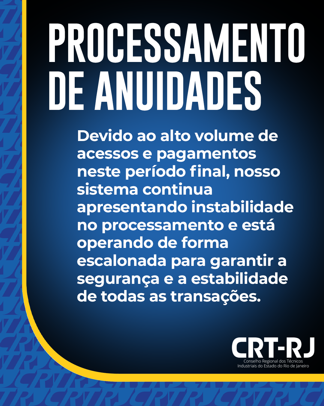 Processamento de Anuidade