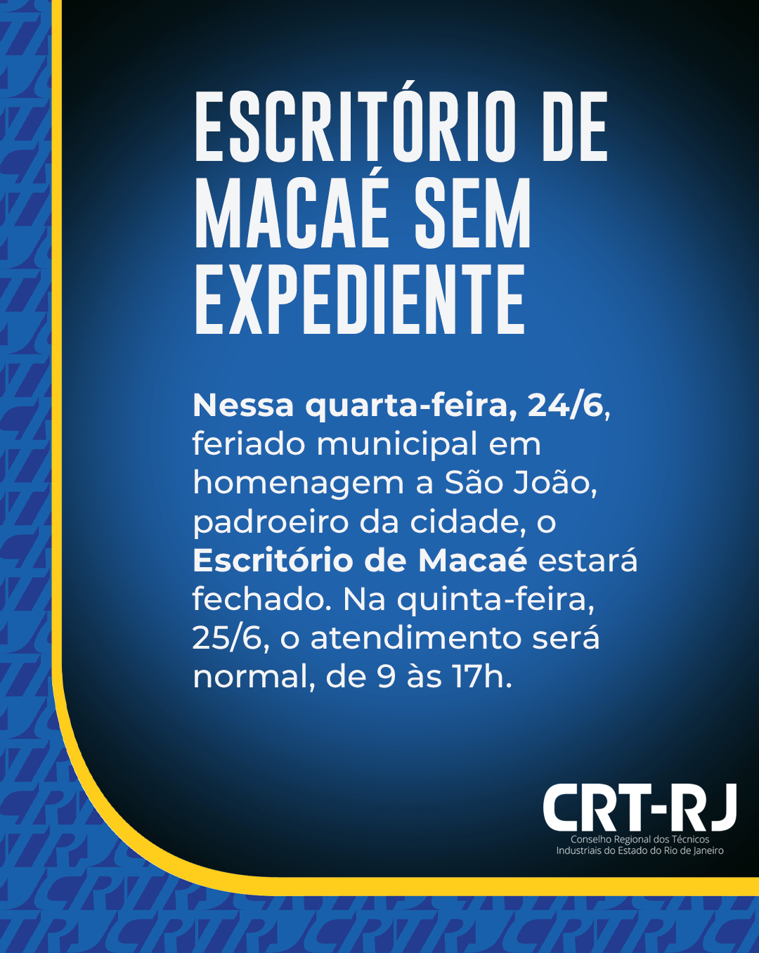Comunicado Macaé
