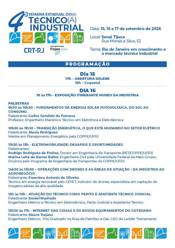 PROGRAMAÇÃO SEMANA DO TÉCNICO